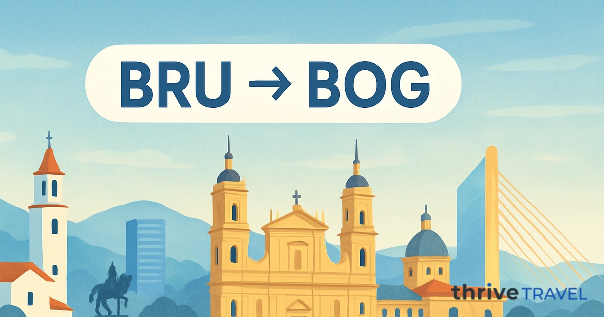 Brussels to Bogotá