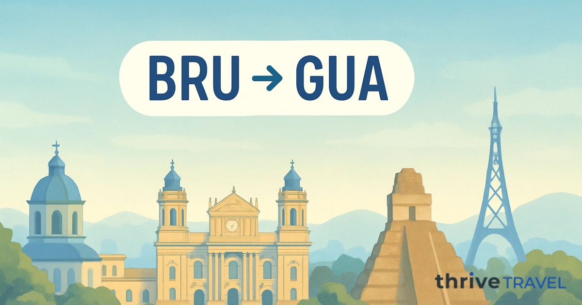 Brussels to Guatemala City