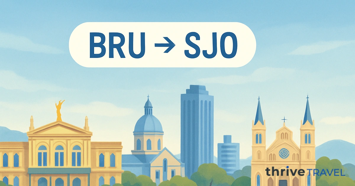 Brussels to San José