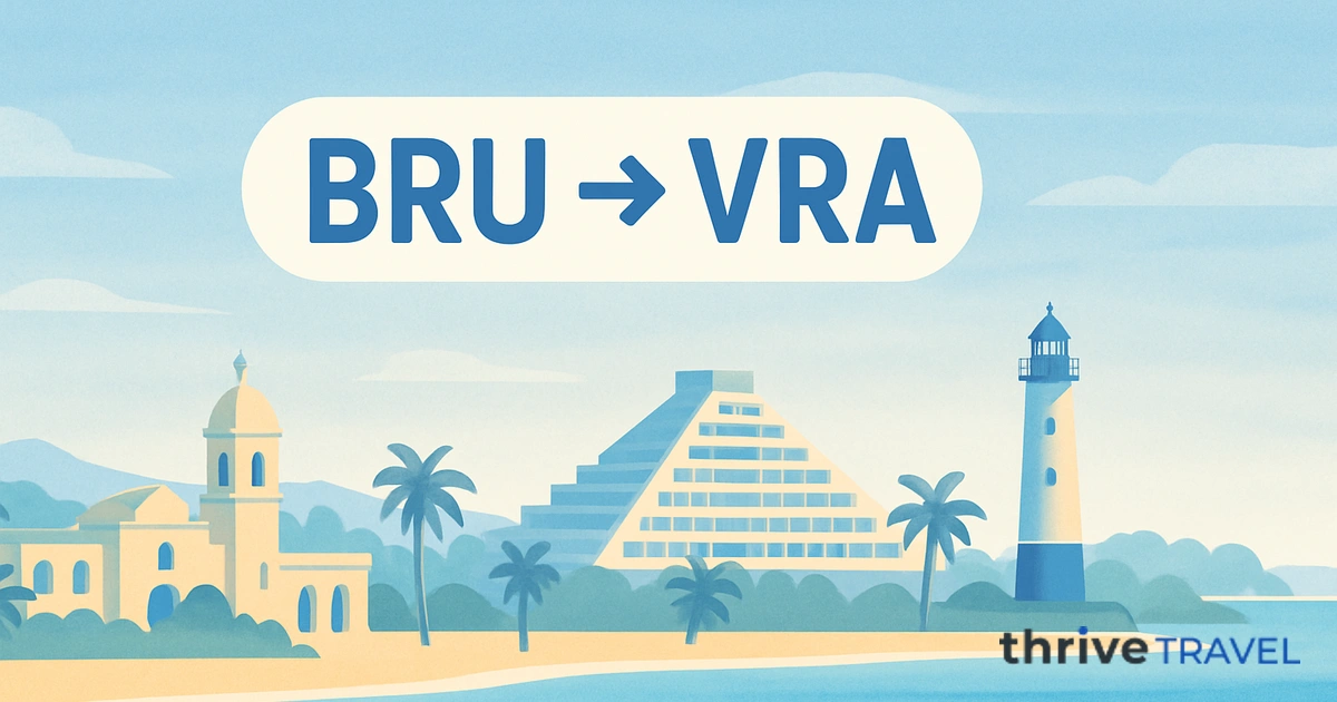 Brussels to Varadero