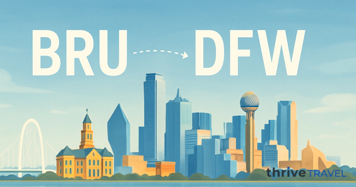 Brussels to Dallas