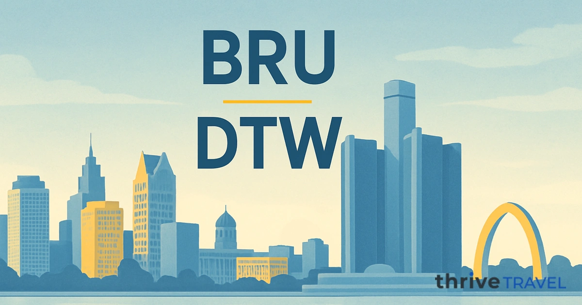 Brussels to Detroit