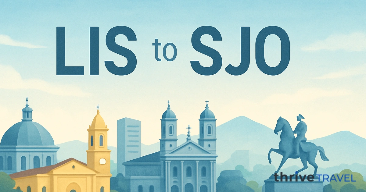 Lisbon to San Jose
