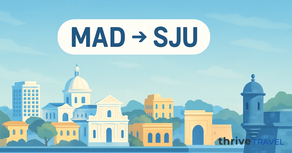 Madrid to San Juan