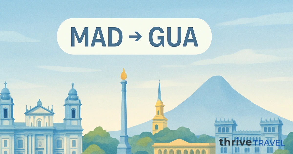 Madrid to Guatemala City