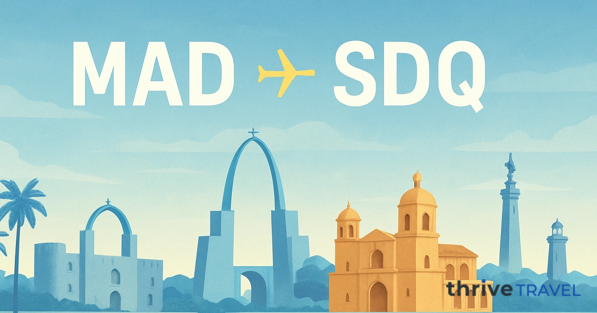 Madrid to Santo Domingo