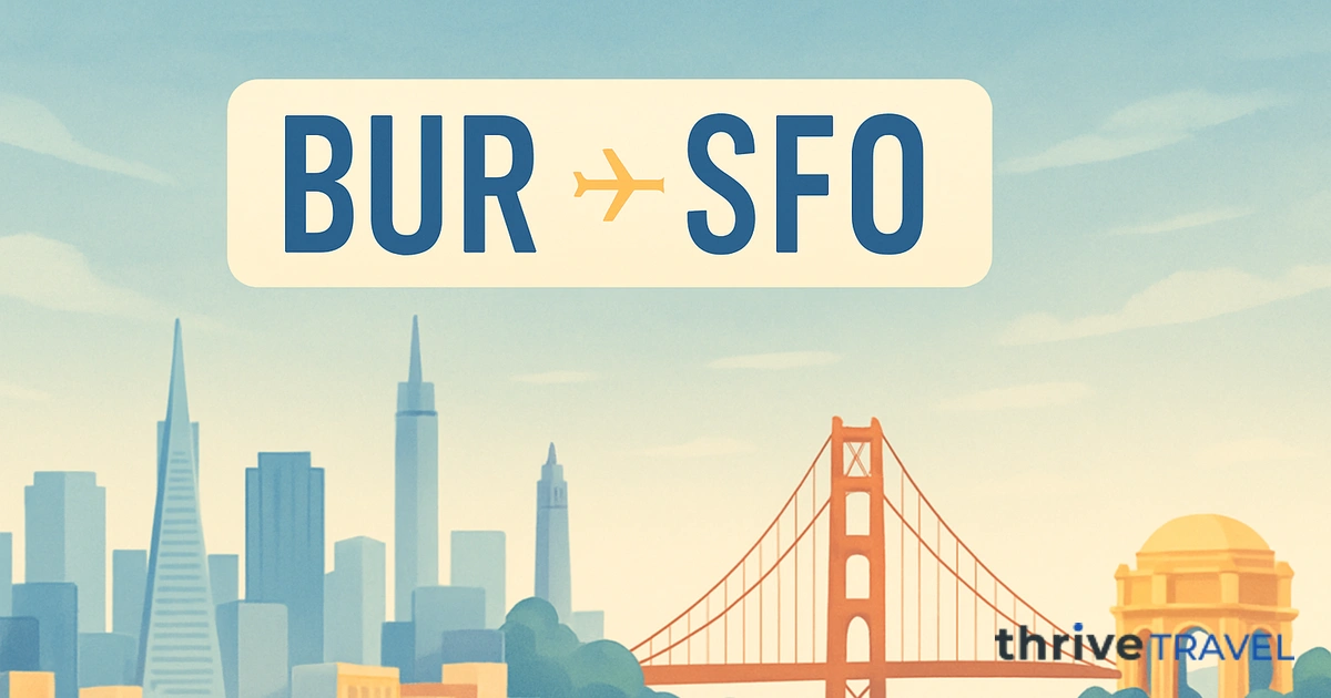 Burbank to San Francisco