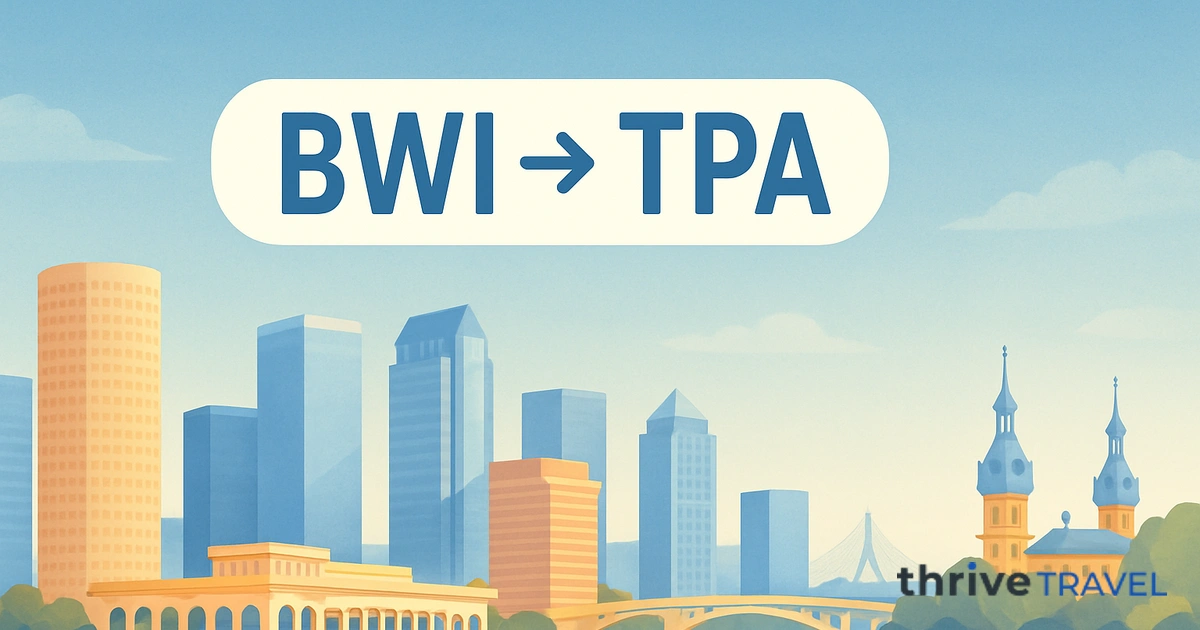 Baltimore to Tampa