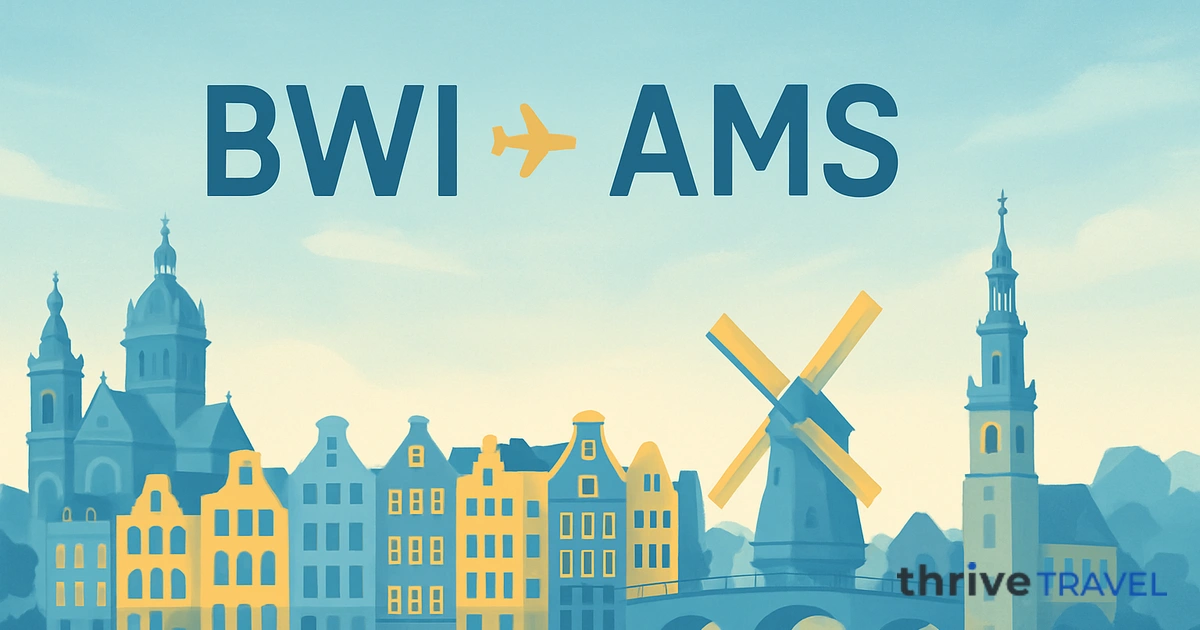 Baltimore to Amsterdam