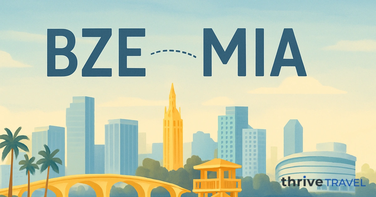 Belize City to Miami