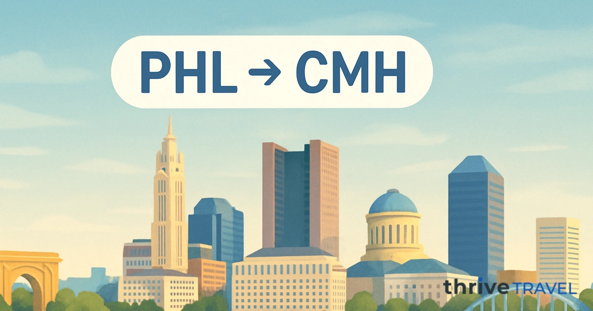 Philadelphia to Columbus