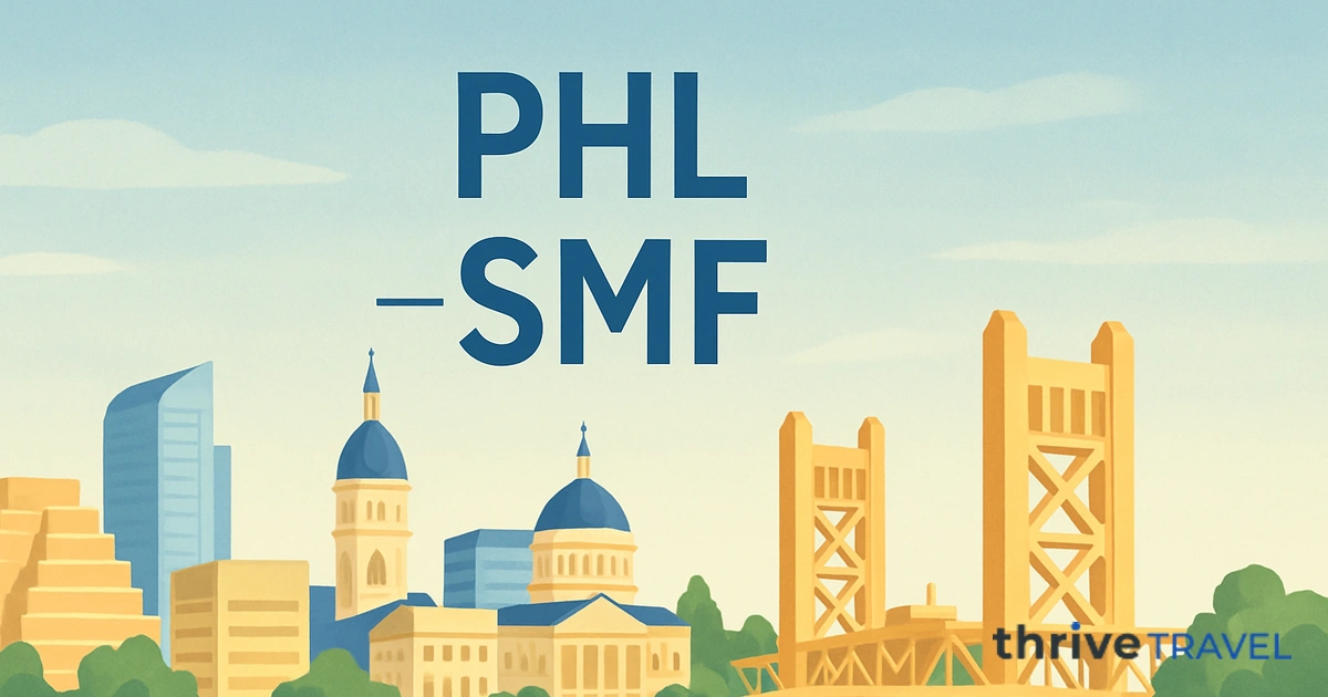 Philadelphia to Sacramento