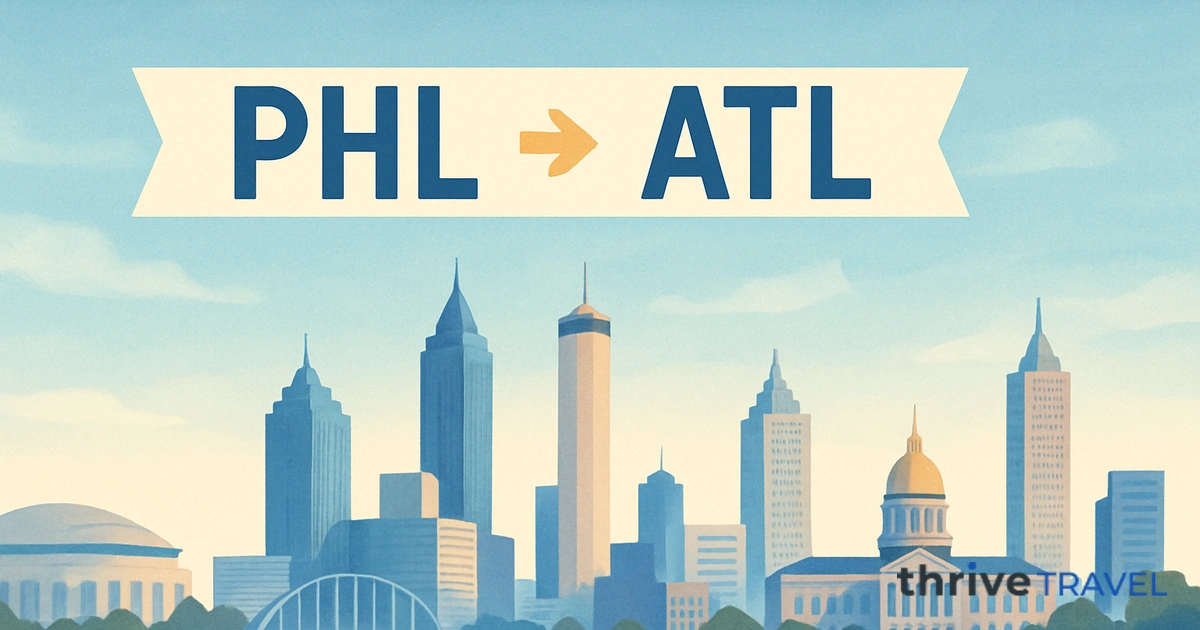 Philadelphia to Atlanta