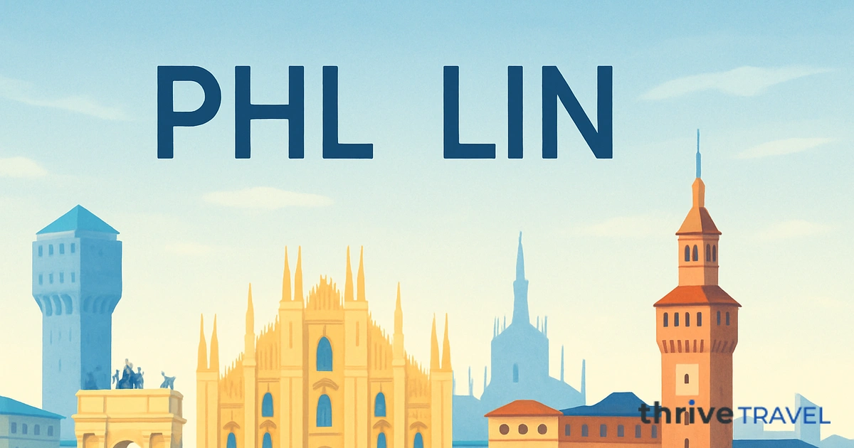 Philadelphia to Milan