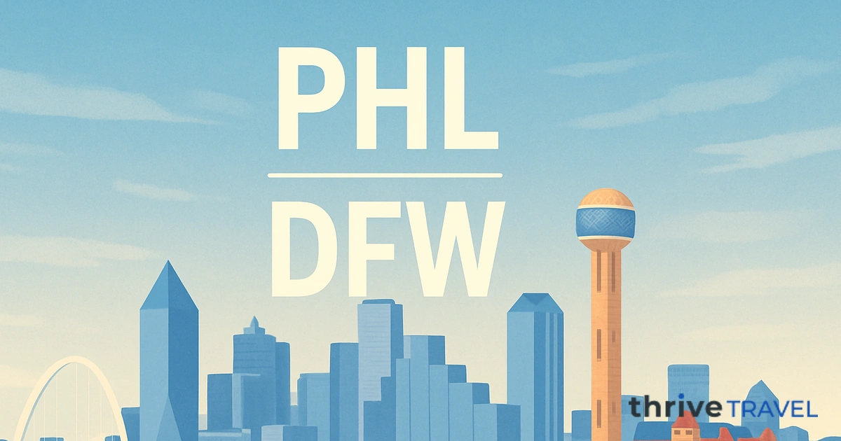 Philadelphia to Dallas