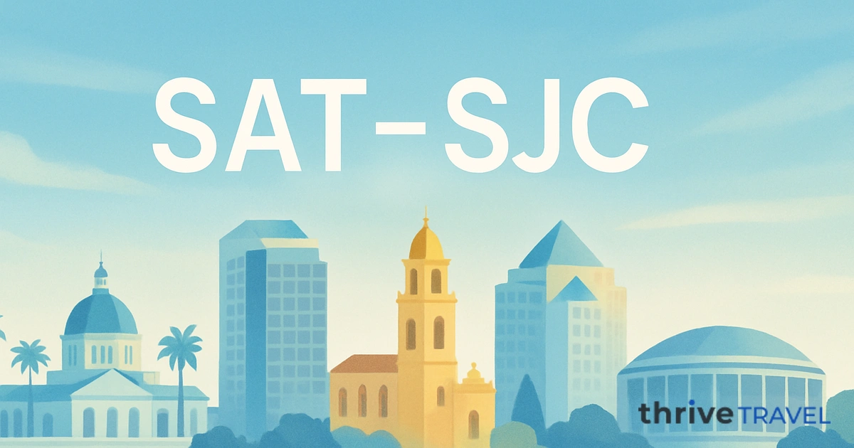 San Antonio to San Jose