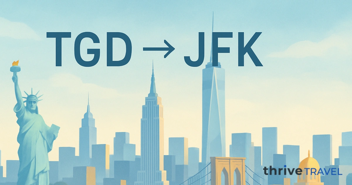 Podgorica to New York