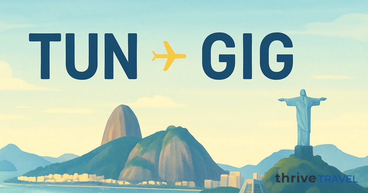 Tunis to Rio de Janeiro