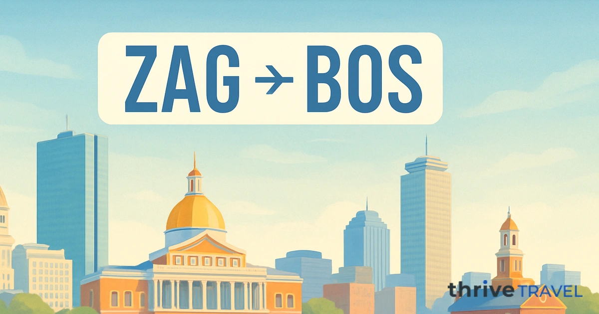 Zagreb to Boston