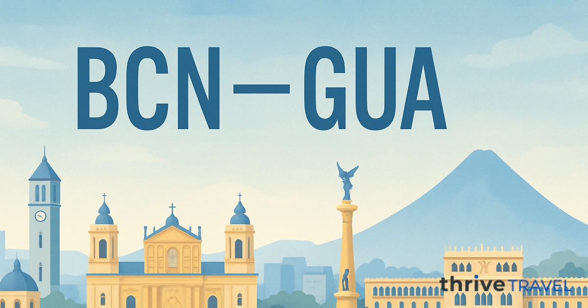 Barcelona to Guatemala City