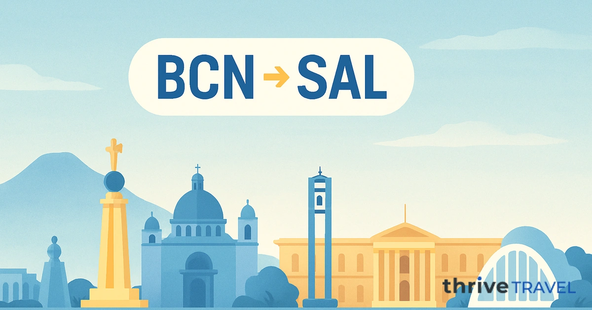 Barcelona to San Salvador