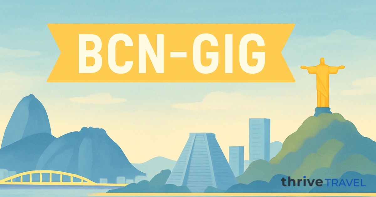Barcelona to Rio de Janeiro