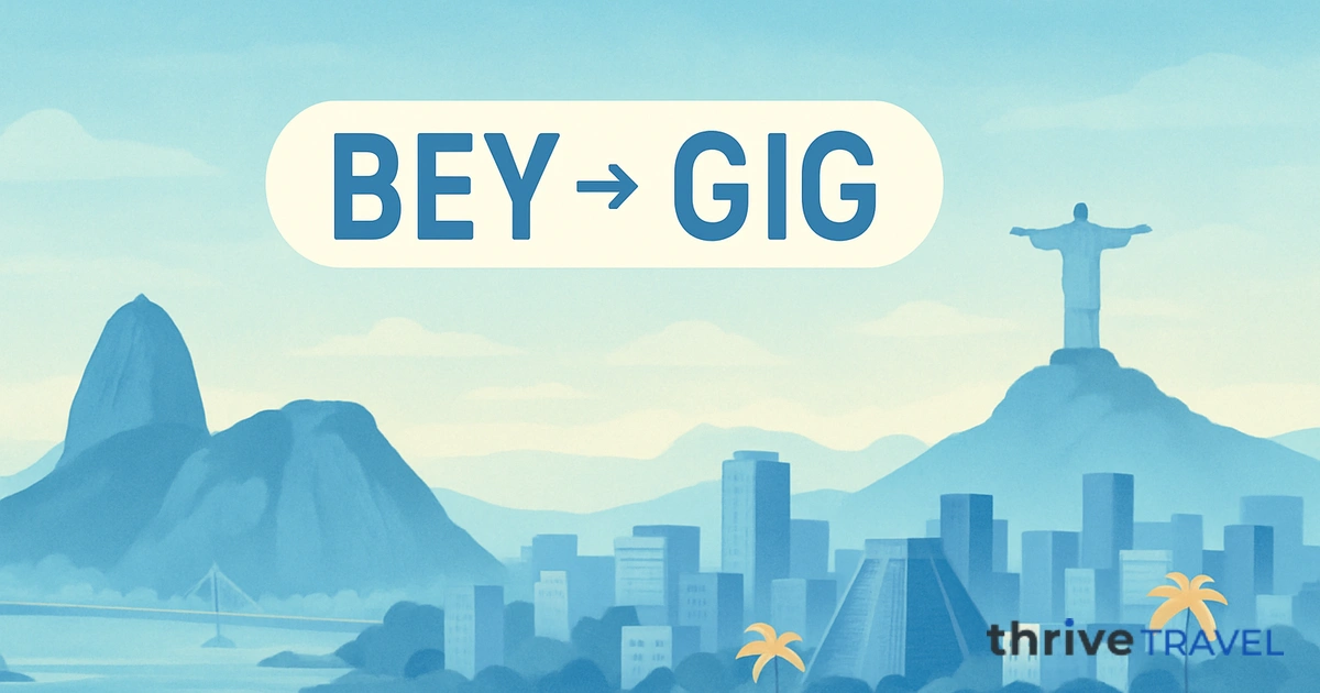 Beirut to Rio de Janeiro