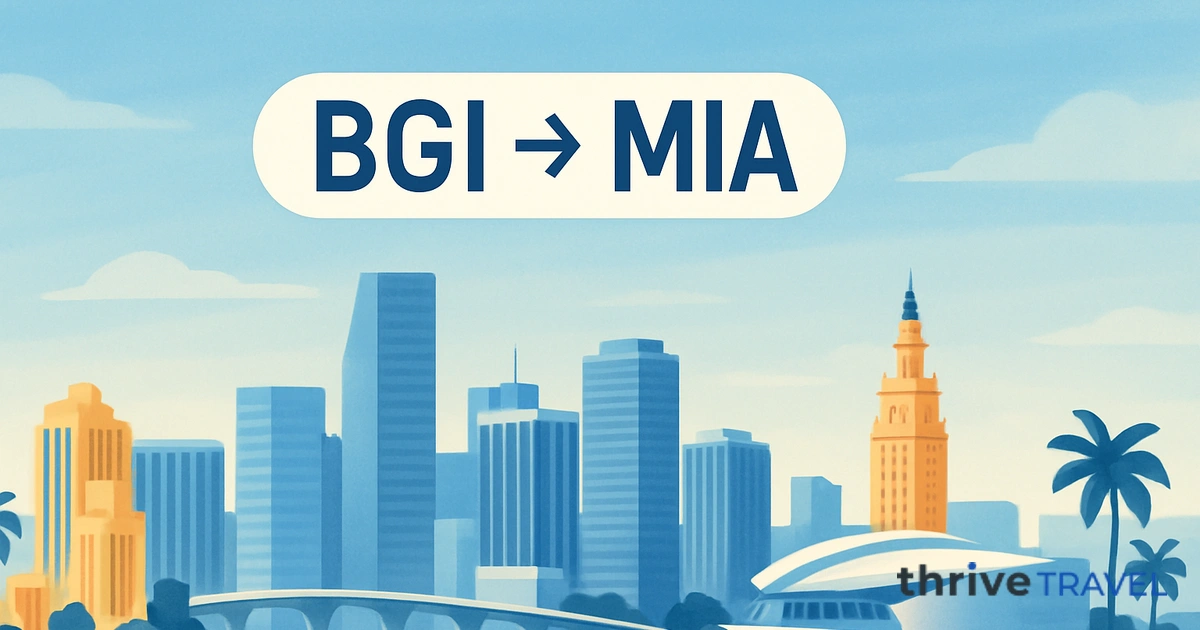 Bridgetown to Miami