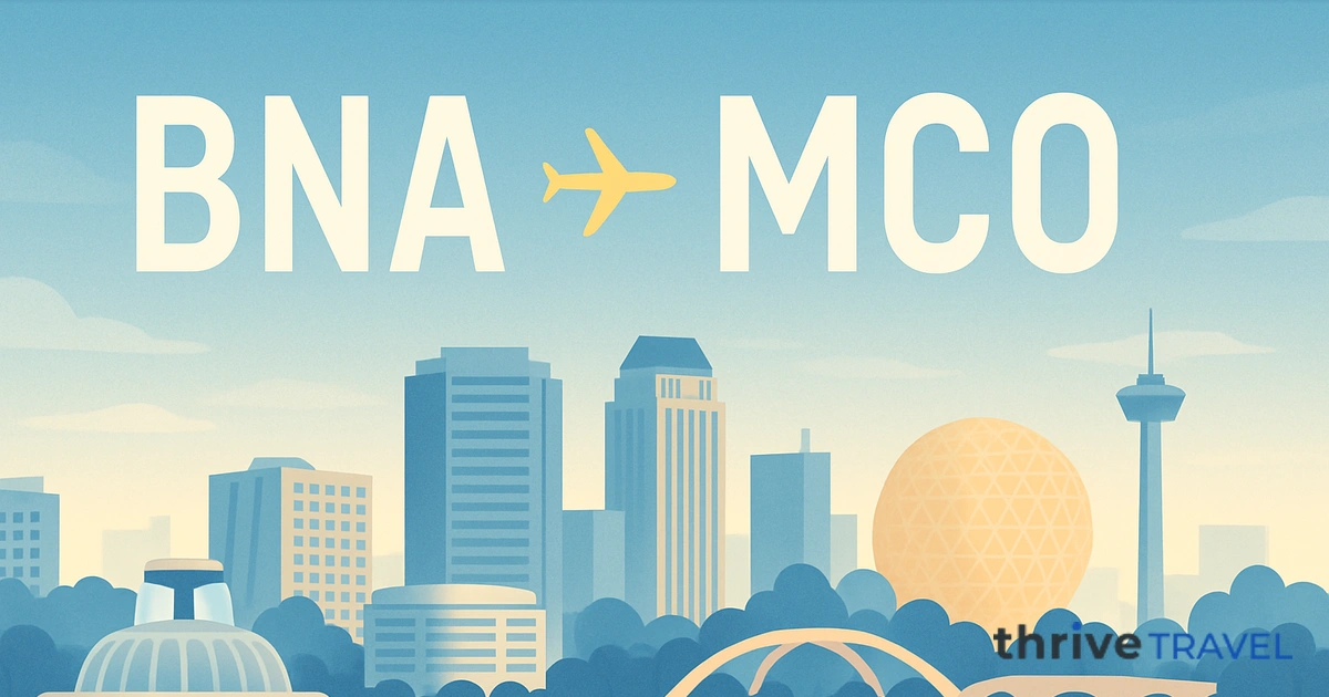 Nashville to Orlando