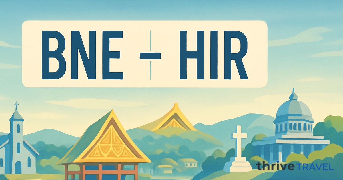 Brisbane to Honiara