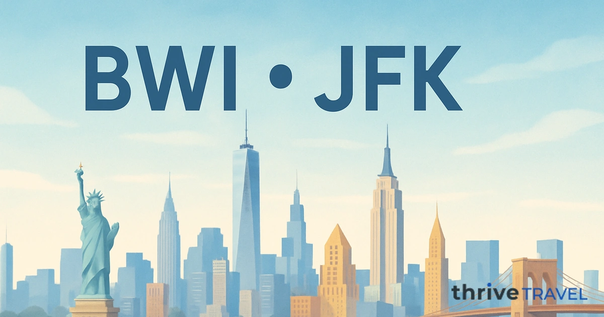 Baltimore to New York