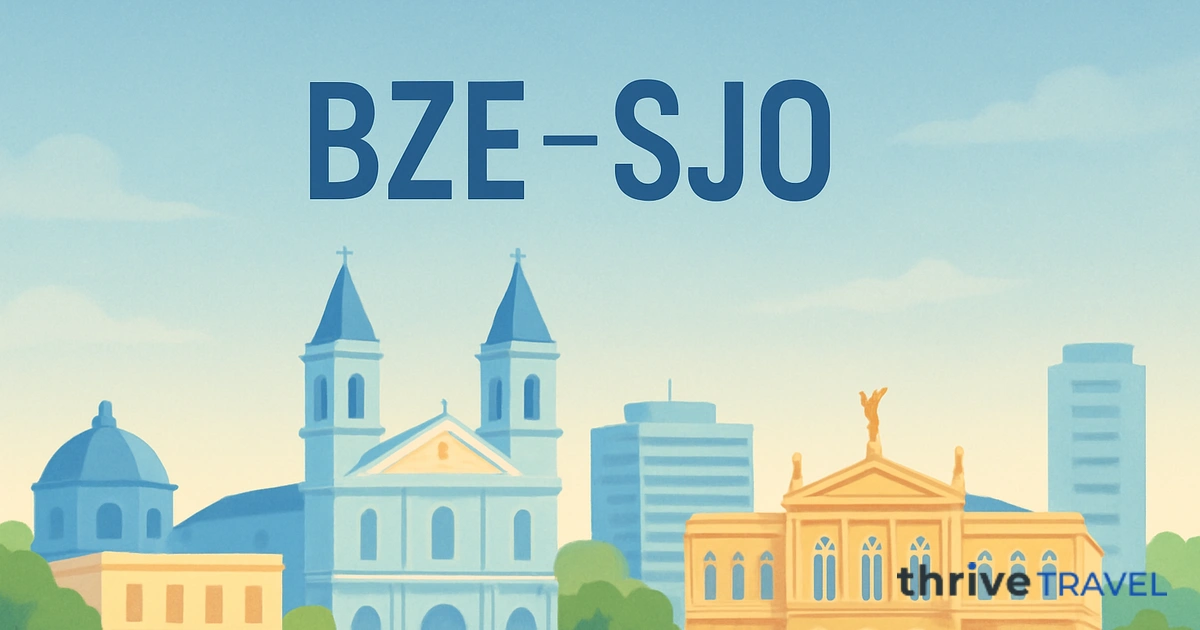 Belize City to San José