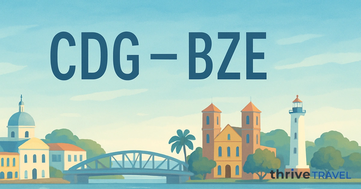 Paris to Belize City