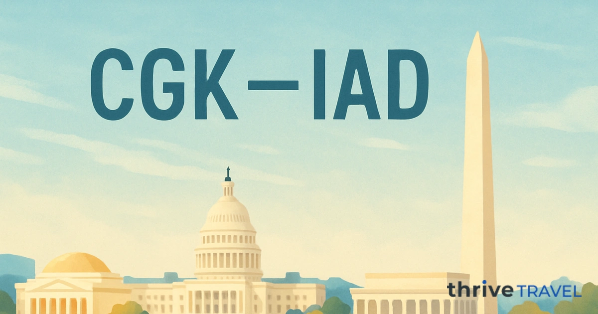 Jakarta to Washington D.C.