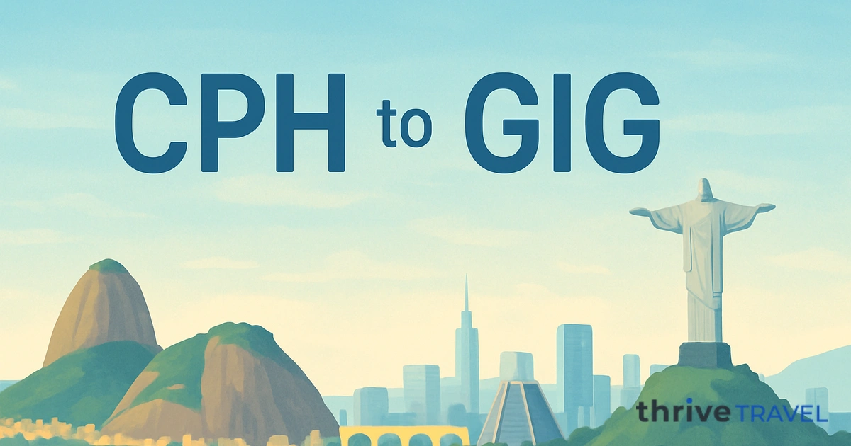 Copenhagen to Rio de Janeiro