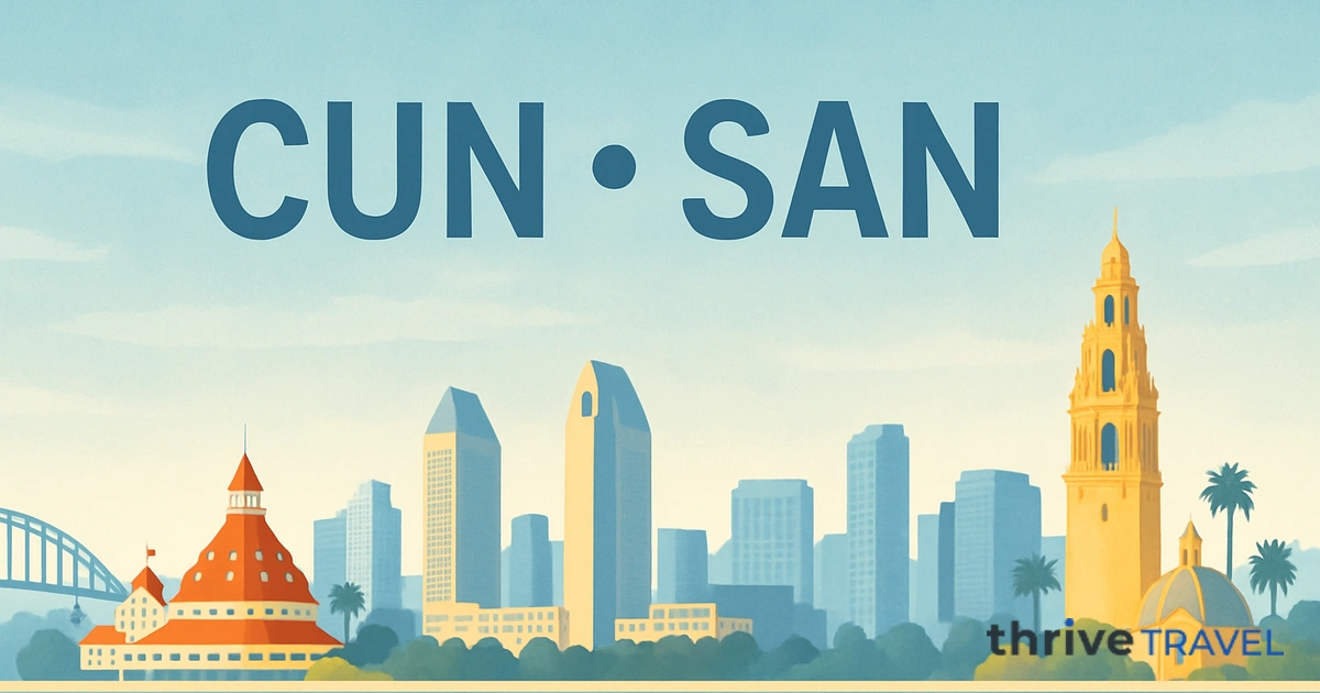 Cancun to San Diego