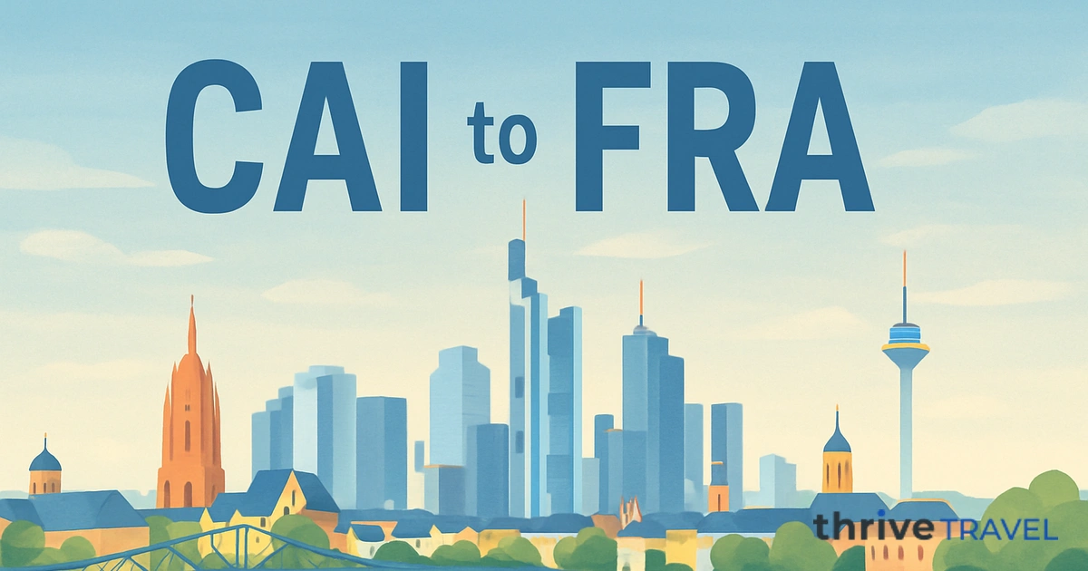 Cairo to Frankfurt