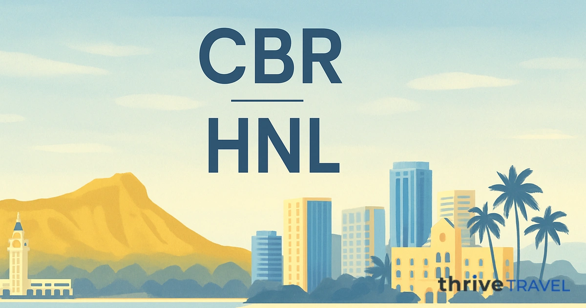 Canberra to Honolulu
