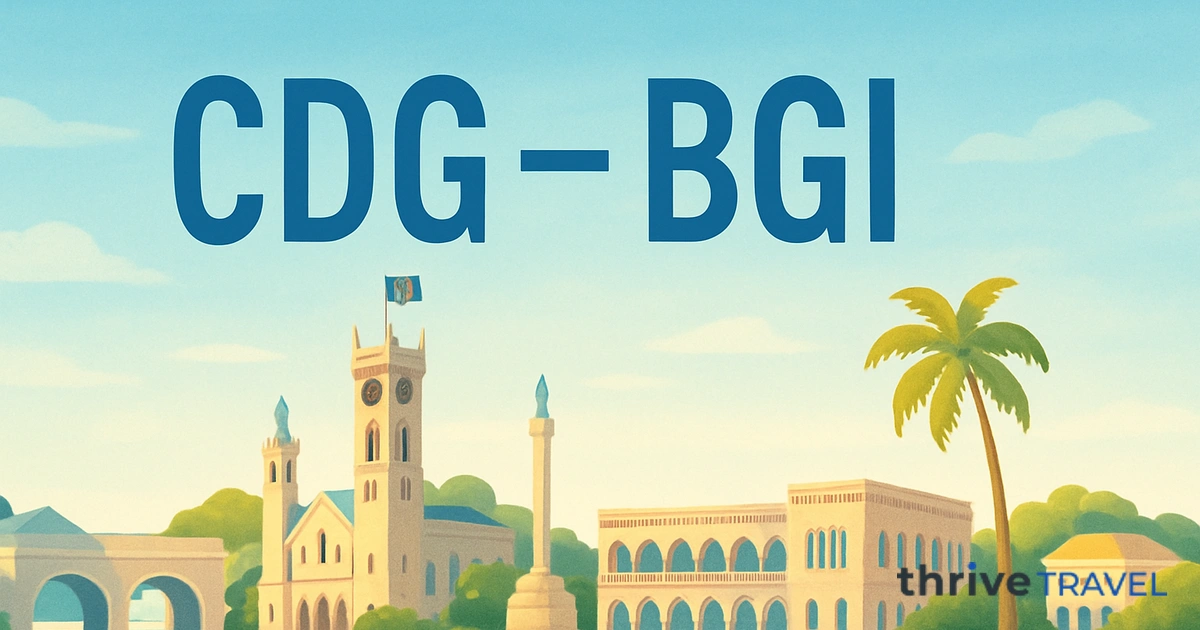 Paris to Bridgetown