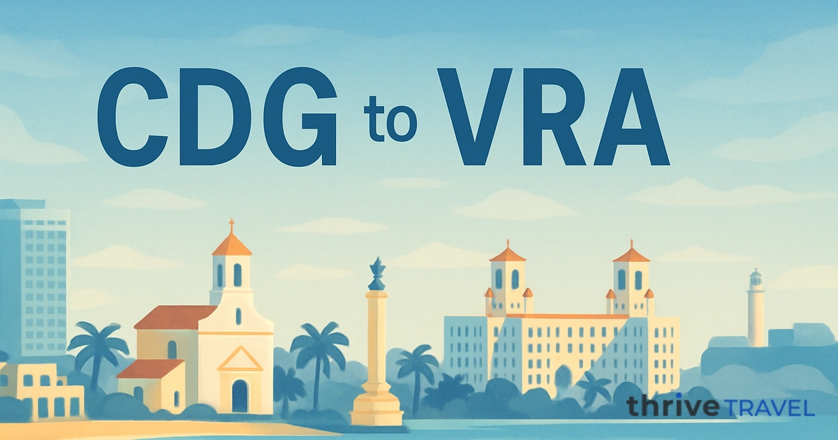 Paris to Varadero