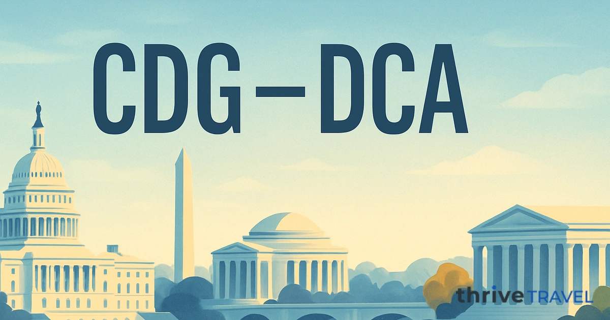 Paris to Washington D.C.