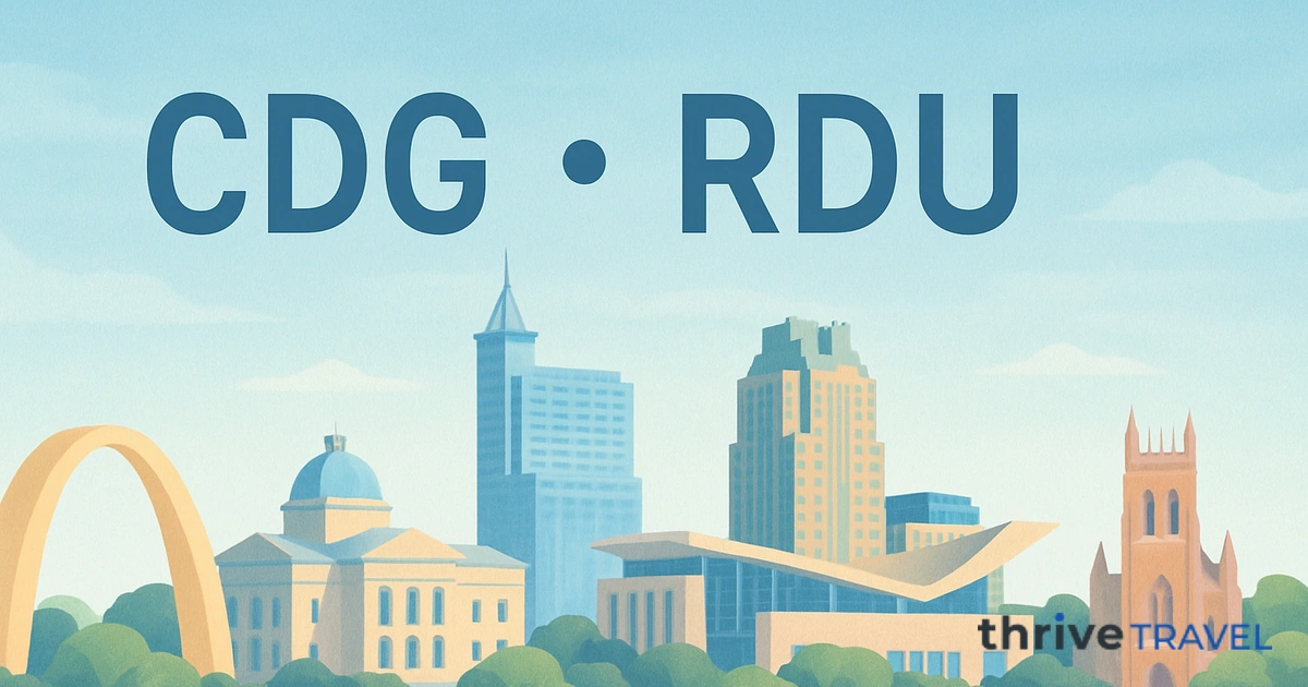 Paris to Raleigh-Durham