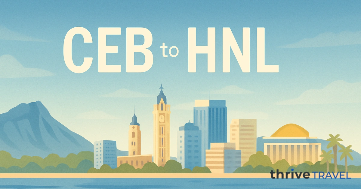 Cebu to Honolulu