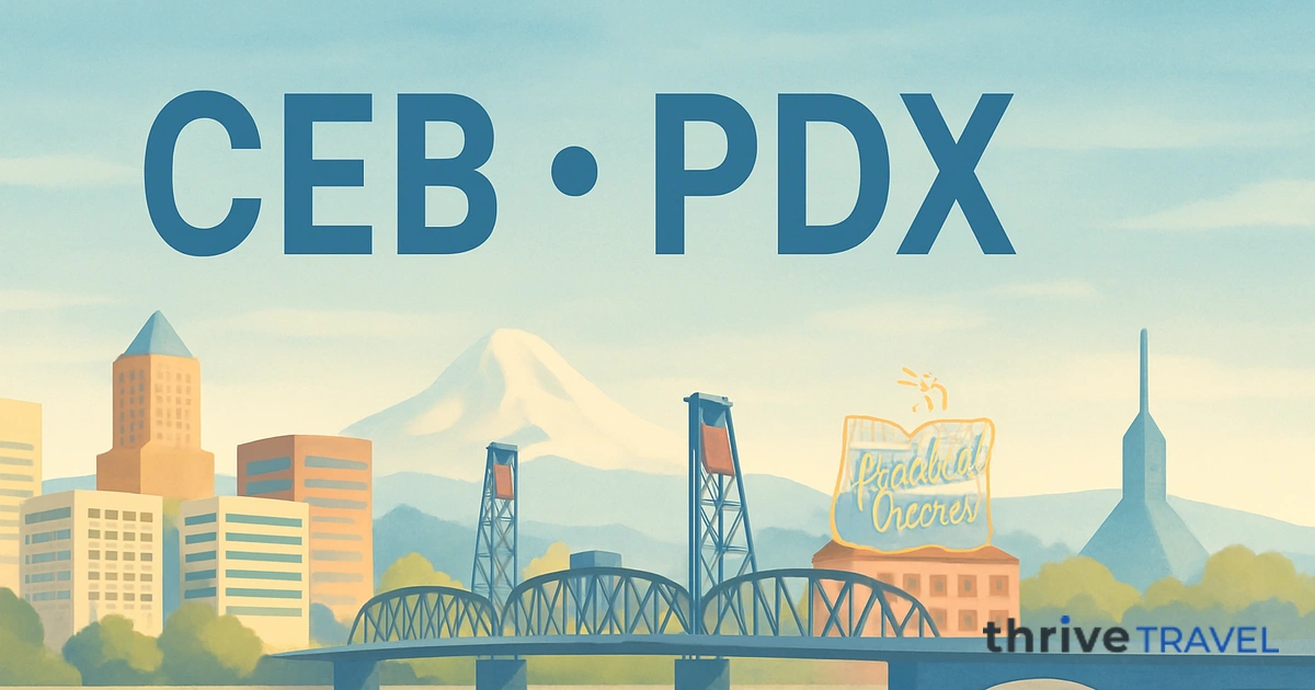 Cebu to Portland