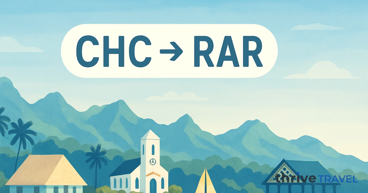 Christchurch to Rarotonga