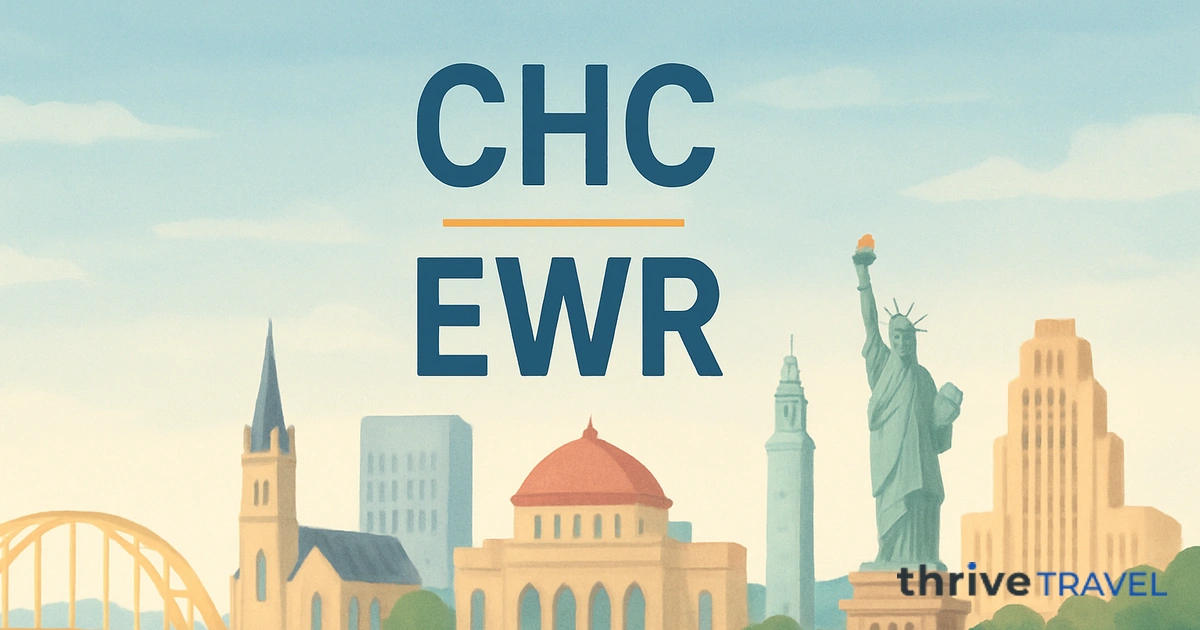 Christchurch to Newark