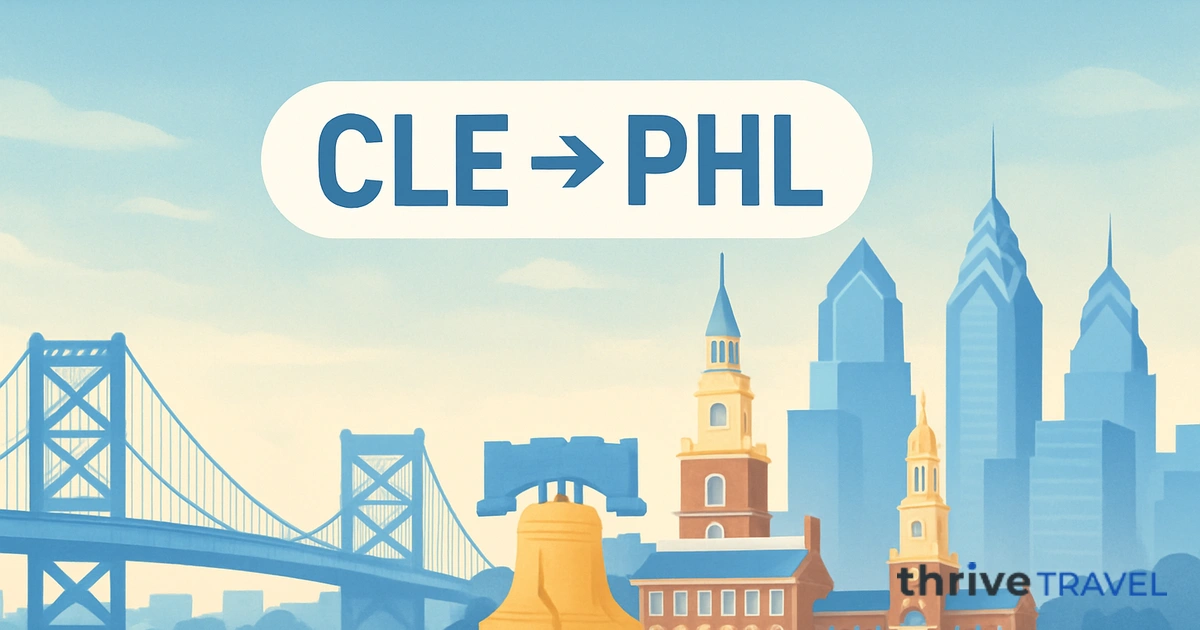 Cleveland to Philadelphia