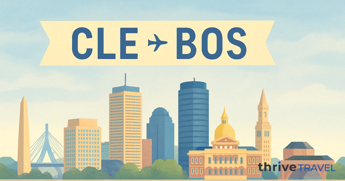 Cleveland to Boston