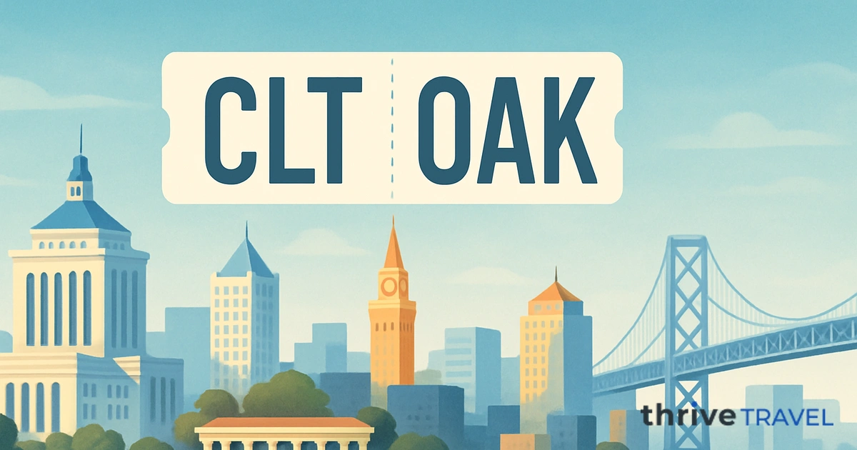 Charlotte to Oakland