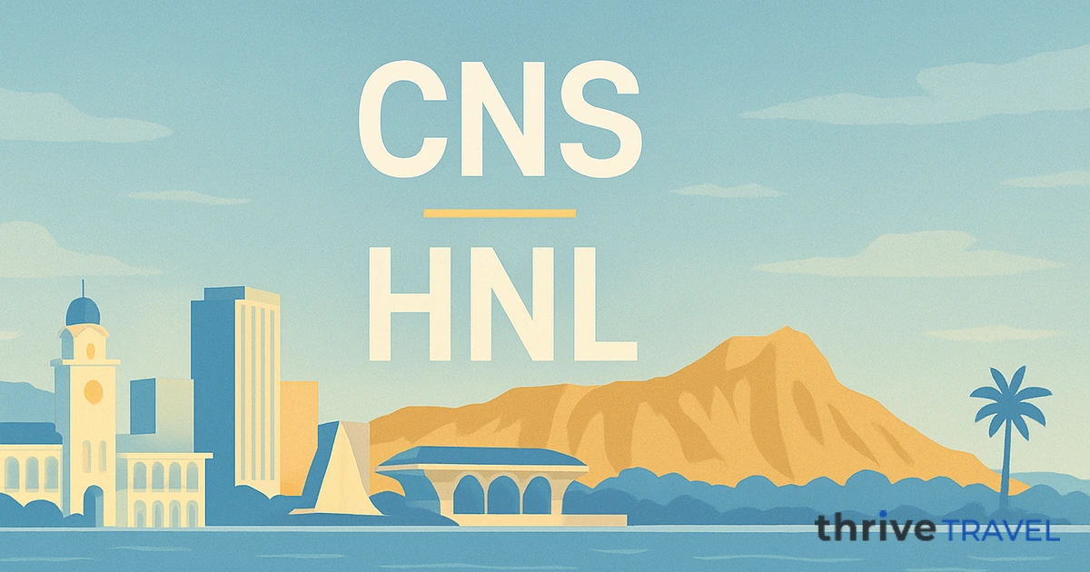 Cairns to Honolulu